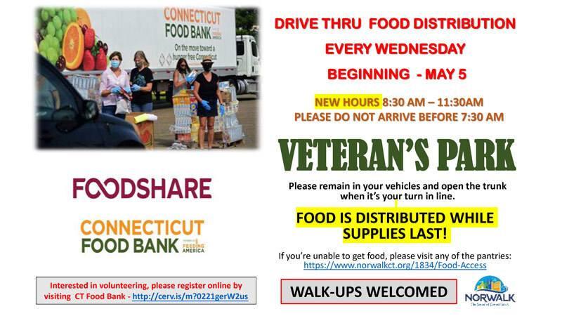 Drive Thru Food Distribution Flyer English Version