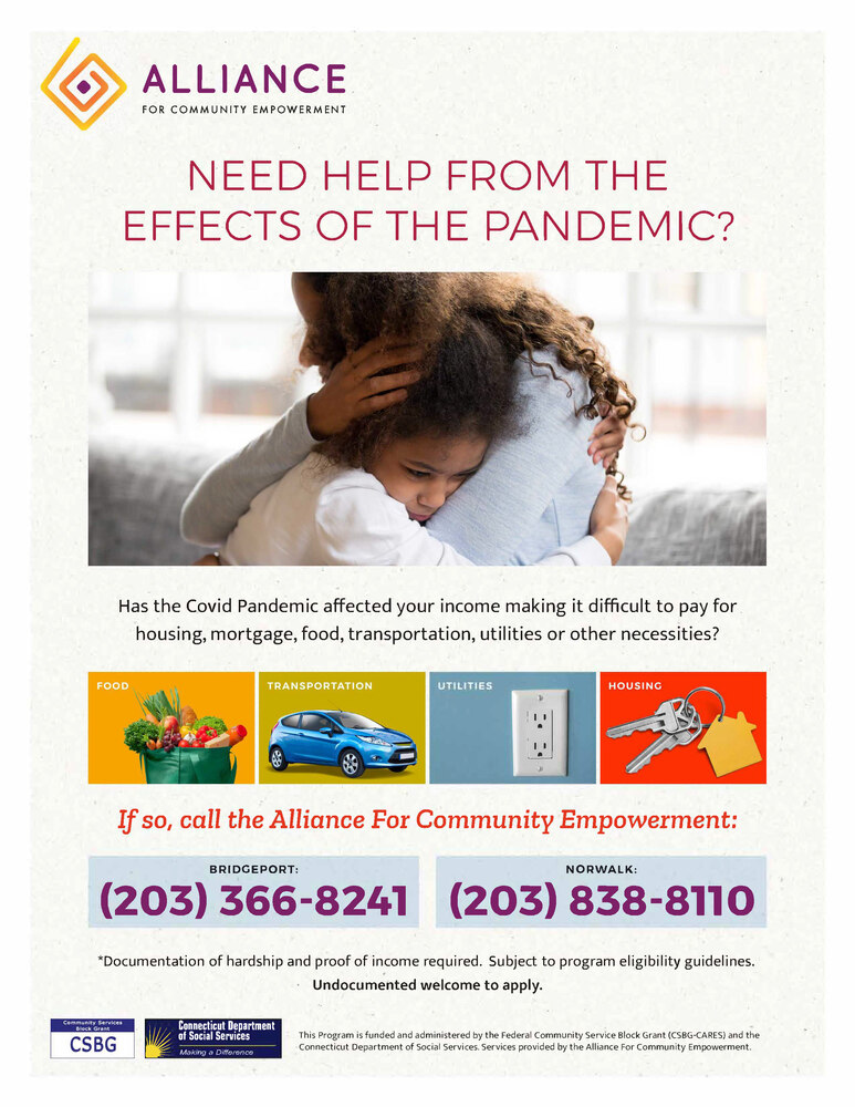 Alliance Covid Relief Flyer