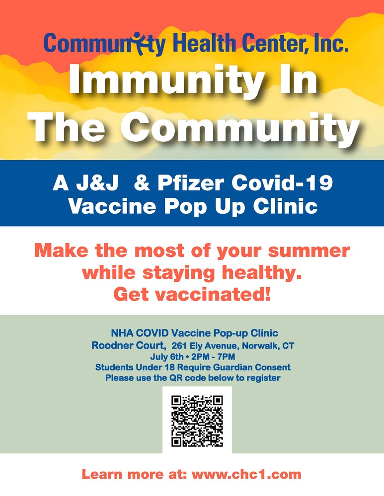 2021-07-06 - Nha Roodner Court Covid-19 Vaccine Pop Up Clinic - Norwalk Housing Norwalk Ct