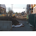 Heavy equipment moves dirt and gravel 