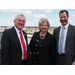 Mayor Rilling, HUD director Suzanne Piacentini and NHA Executive director Adam Bovilsky make a site visit
