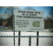 Ryan Park Site is closed for remediation sign