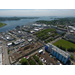 Washington Village with Long Island Sound in background