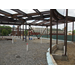 Steel framing complete for lobby and resource center