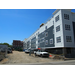 Siding of building almost complete