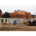 The foundation wall and support columns are dry 