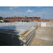 The concrete foundation is poured and drying